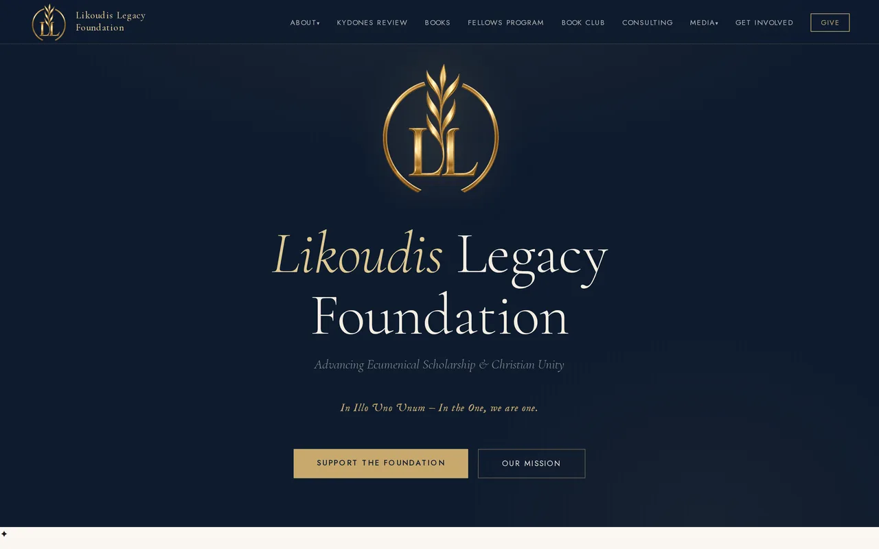 Likoudis Legacy Foundation — live client site