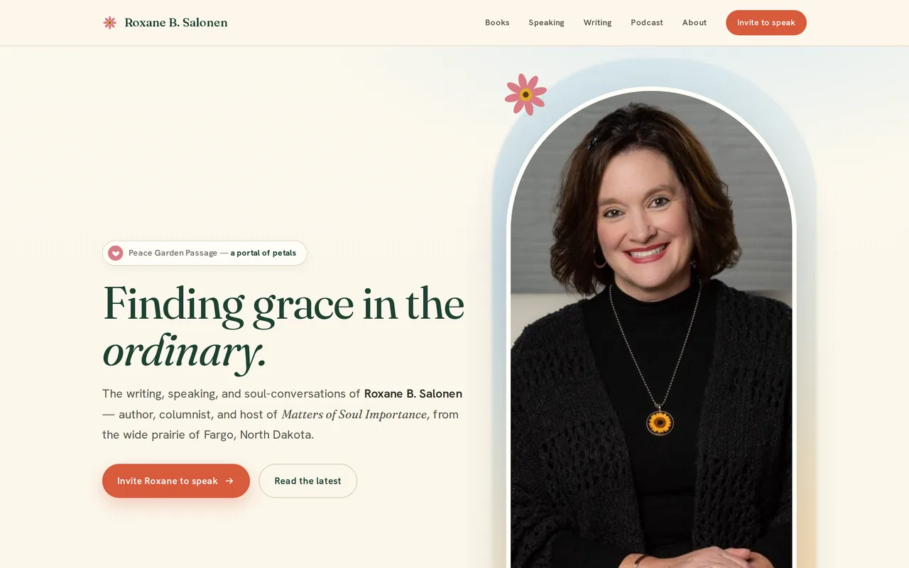 Roxane Salonen — live client site